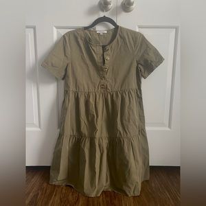 Madewell Green Baby Doll Dress - NWOT